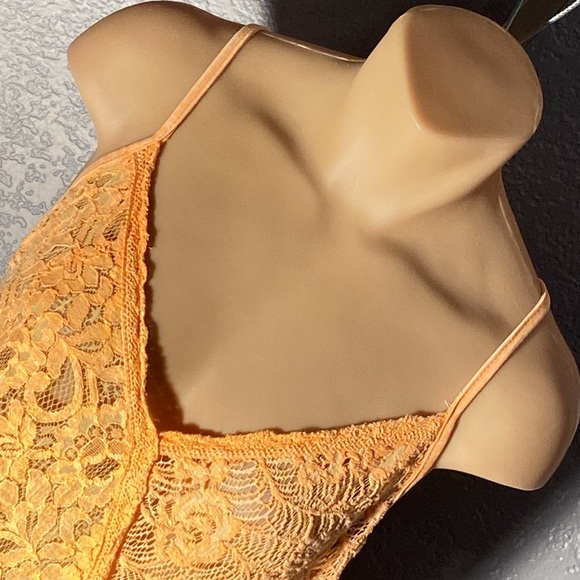 BKE - NWT - tank: orange lacy semi-sheer - Picture 10 of 16
